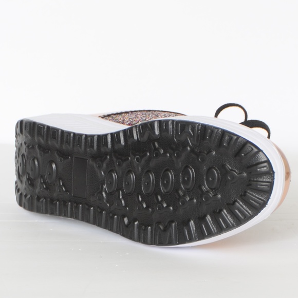 **Rose Gold Glitter Sneaker** Size 30/5 NWOT - Picture 7 of 7